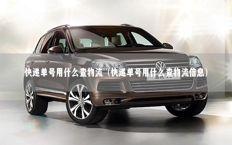 快递单号用什么查物流（快递单号用什么查物流信息）