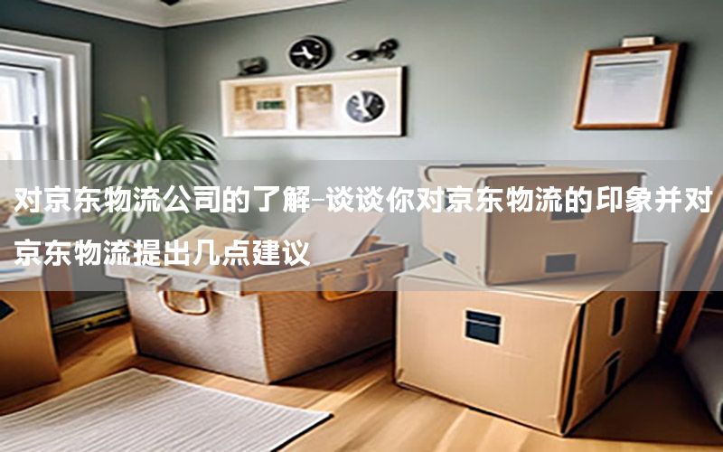 对京东物流公司的了解-谈谈你对京东物流的印象并对京东物流提出几点建议