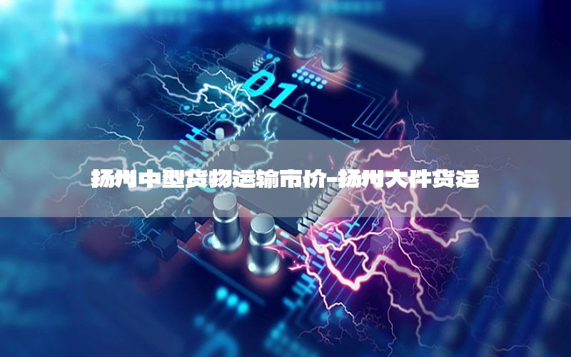 扬州中型货物运输市价-扬州大件货运