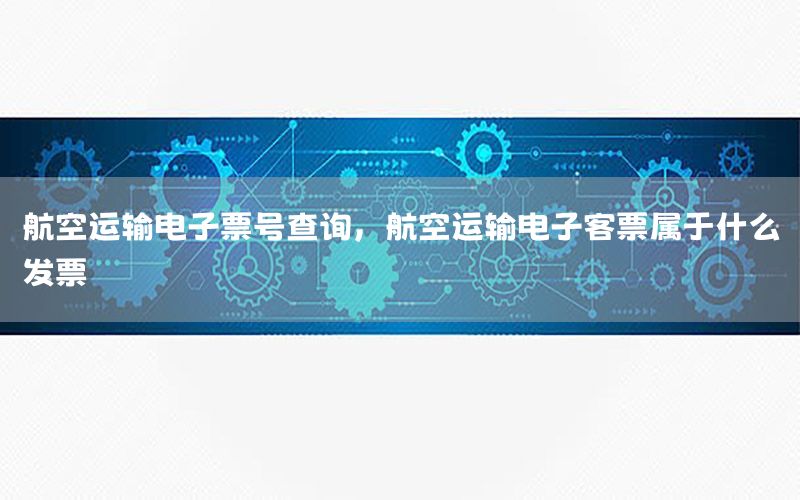 航空运输电子票号查询，航空运输电子客票属于什么发票