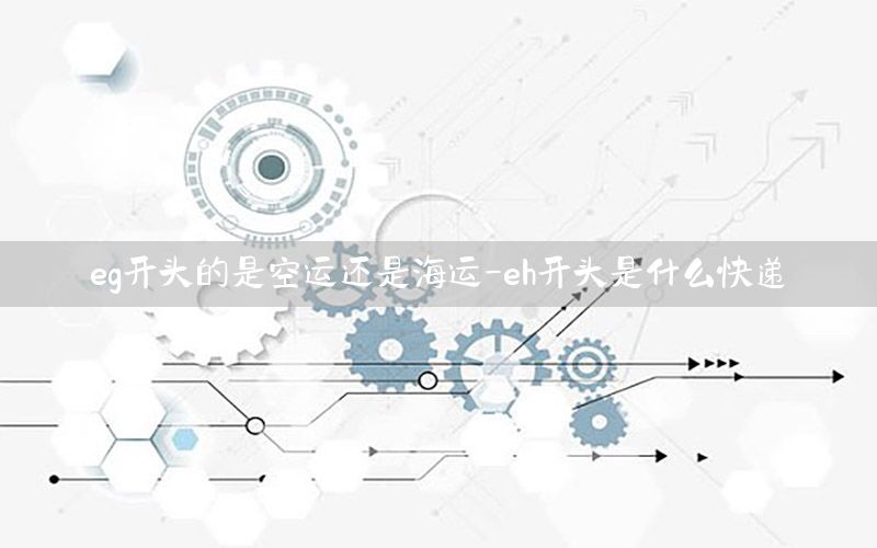 eg开头的是空运还是海运-eh开头是什么快递