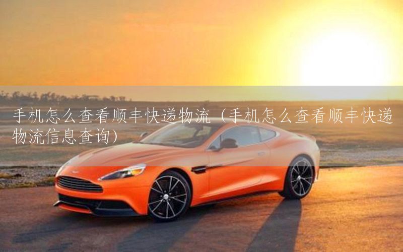 手机怎么查看顺丰快递物流（手机怎么查看顺丰快递物流信息查询）