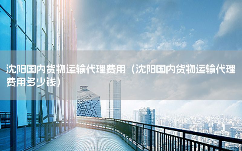 沈阳国内货物运输代理费用（沈阳国内货物运输代理费用多少钱）